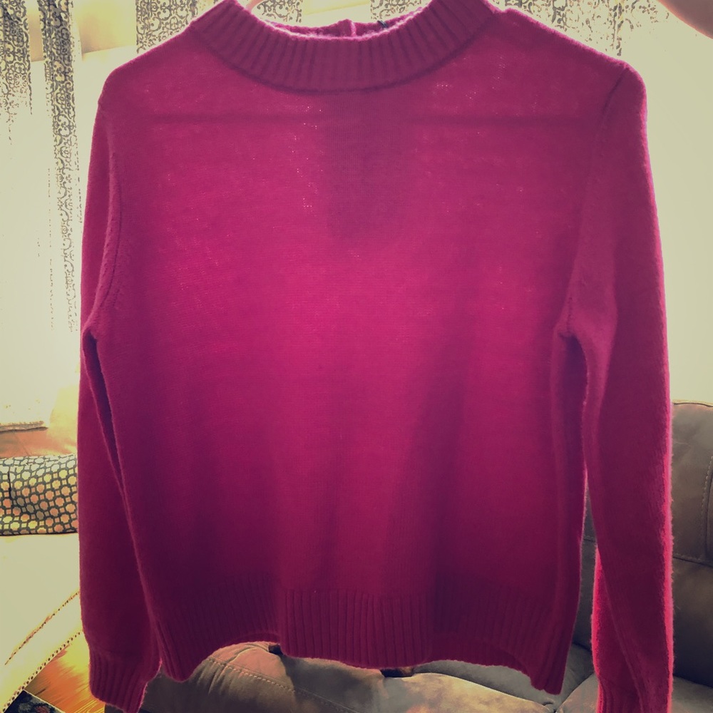 NWT 🛍crop sweater in a beautiful fuchsia shade.